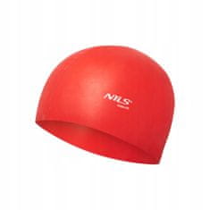 NILS Plavecká čepice silikonová NQC RD01 červená