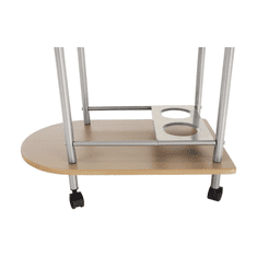 BPS-koupelny Servírovací stolek, buk/stříbrný, LIMA