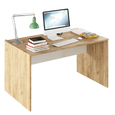 BPS-koupelny PC stůl, dub artisan/bílá, RIOMA TYP 11