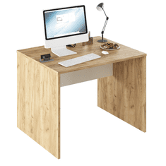 BPS-koupelny PC stůl, dub artisan/bílá, RIOMA TYP 12