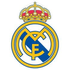 FotbalFans Osuška ve tvaru Real Madrid CF, Bílá, 180x130 cm, Polyester, 250g/m2