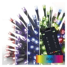Emos GoSmart LED vánoční řetěz, 8 m, venkovní i vnitřní, RGB, programy, časovač, Wi-Fi