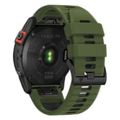 Tech-protect Iconband řemínek na Garmin Fenix 5 / 6 / 6 Pro / 7, green/black