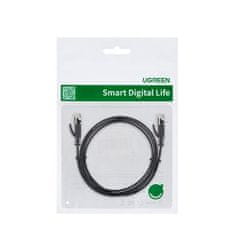 Ugreen Flat síťový kabel LAN Cat.6 2m, černý