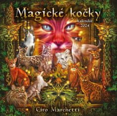 Ciro Marchetti: Kalendář 2024 Magické kočky - nástěnný