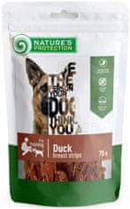 Nature's Protection Dog snack kachní proužky 75 g
