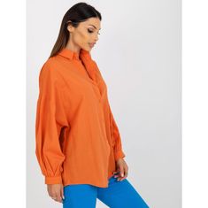 Factoryprice Dámské tričko s buffovými rukávy oversize DIANA oranžové TO-KS-7134.91P_397908 L