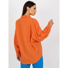 Factoryprice Dámské tričko s buffovými rukávy oversize DIANA oranžové TO-KS-7134.91P_397908 L