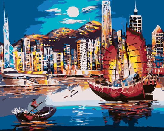 ZUTY Malování podle čísel - PŘÍSTAV V HONG KONGU