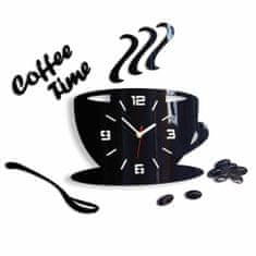 ModernClock 3D nástěnné hodiny Coffee Time Cup