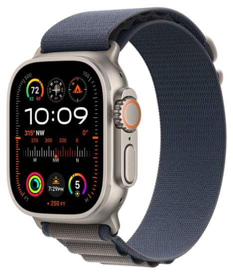 Apple Watch Ultra 2, Alpine Loop, Blue, Small (MREK3CS/A)