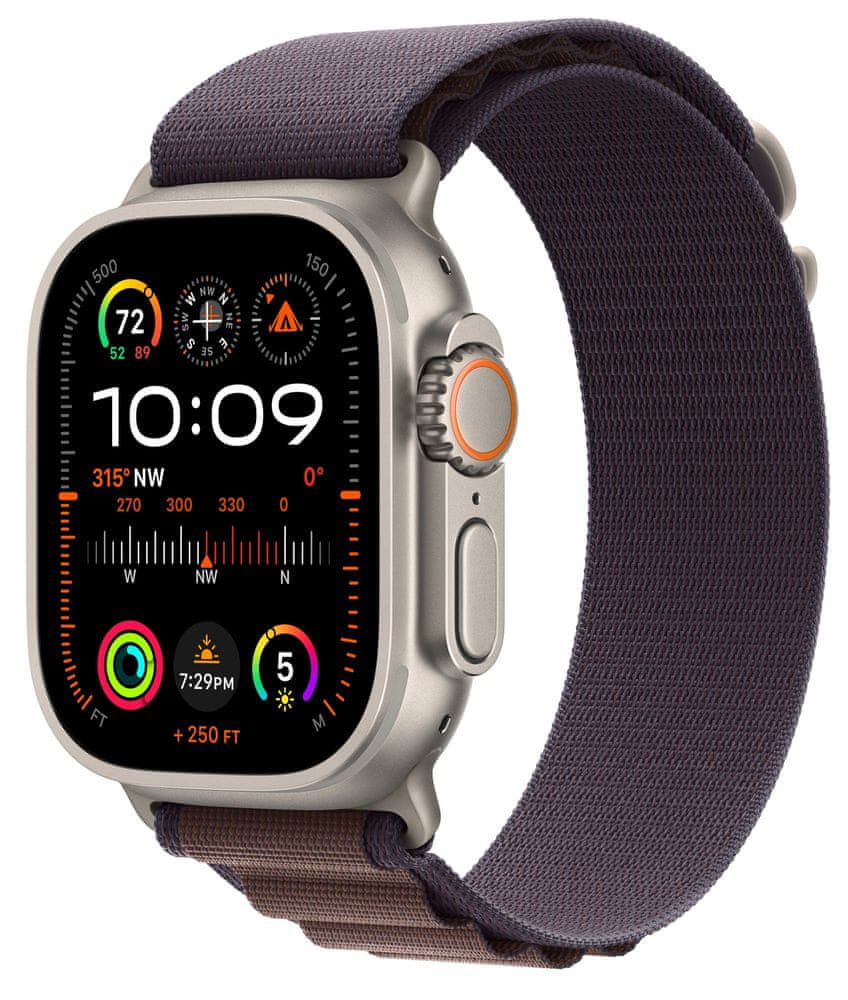 Levně Apple Watch Ultra 2, Alpine Loop, Indigo, Small (MRER3CS/A)