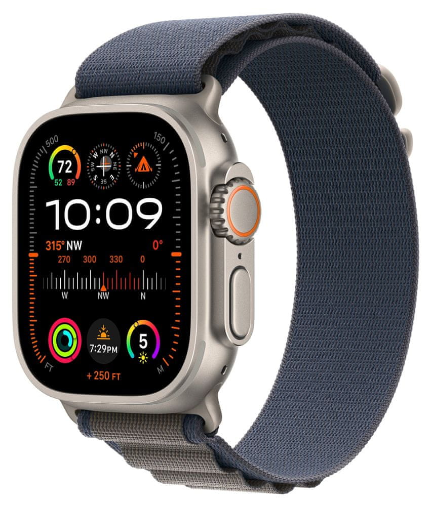 Levně Apple Watch Ultra 2, Alpine Loop, Blue, Large (MREQ3CS/A)