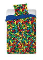 FARO Textil Dětské bavlněné povlečení LEGO 140x200 cm