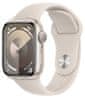 Watch Series 9, 41mm, Starlight, Starlight Sport Band - S/M (MR8T3QC/A)