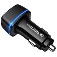 Borofone nabíječka do auta BZ14 Max - 2x USB - 2,4A - Černá KP27937