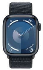 Apple Watch Series 9, 45mm, Midnight, Midnight Sport Loop (MR9C3QC/A) - zánovní