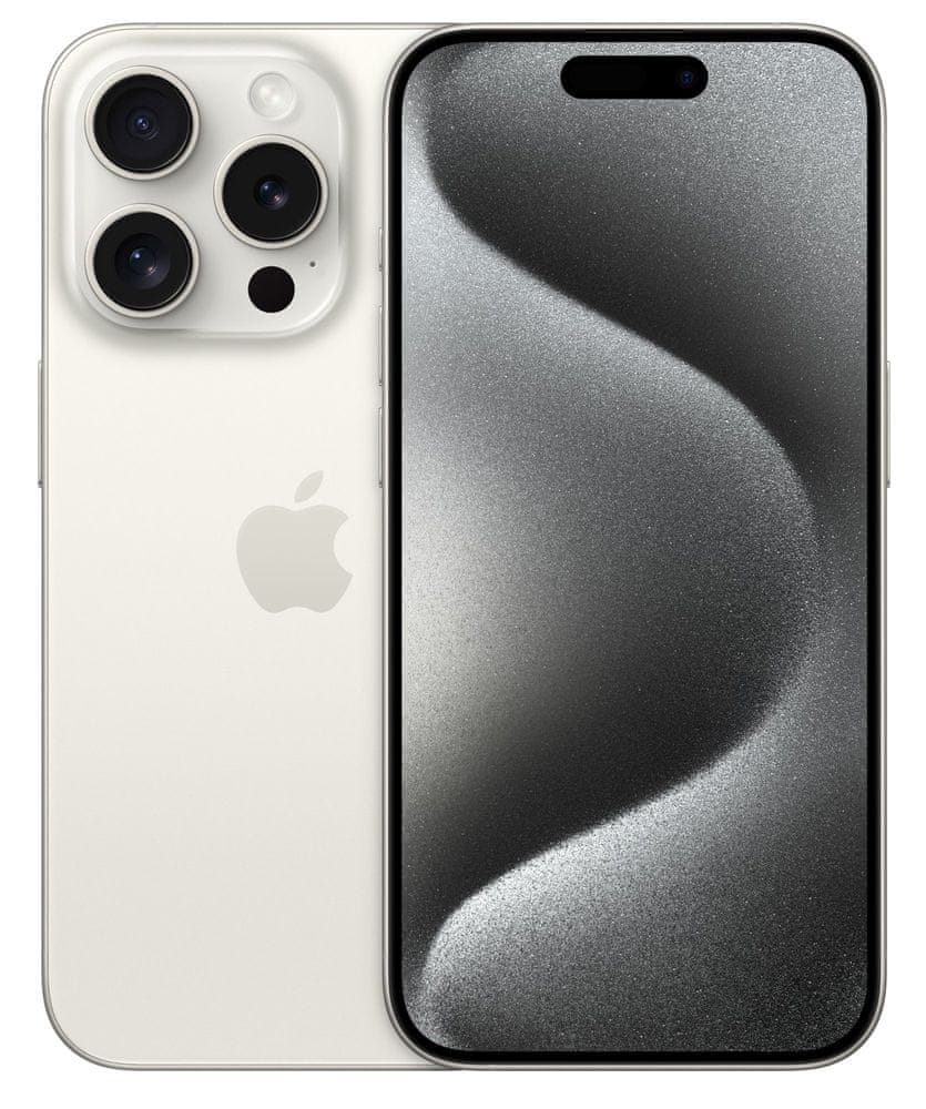 Levně Apple iPhone 15 Pro, 256GB, White Titanium (MTV43SX/A)