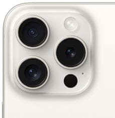 Apple iPhone 15 Pro, 256GB, White Titanium (MTV43SX/A)