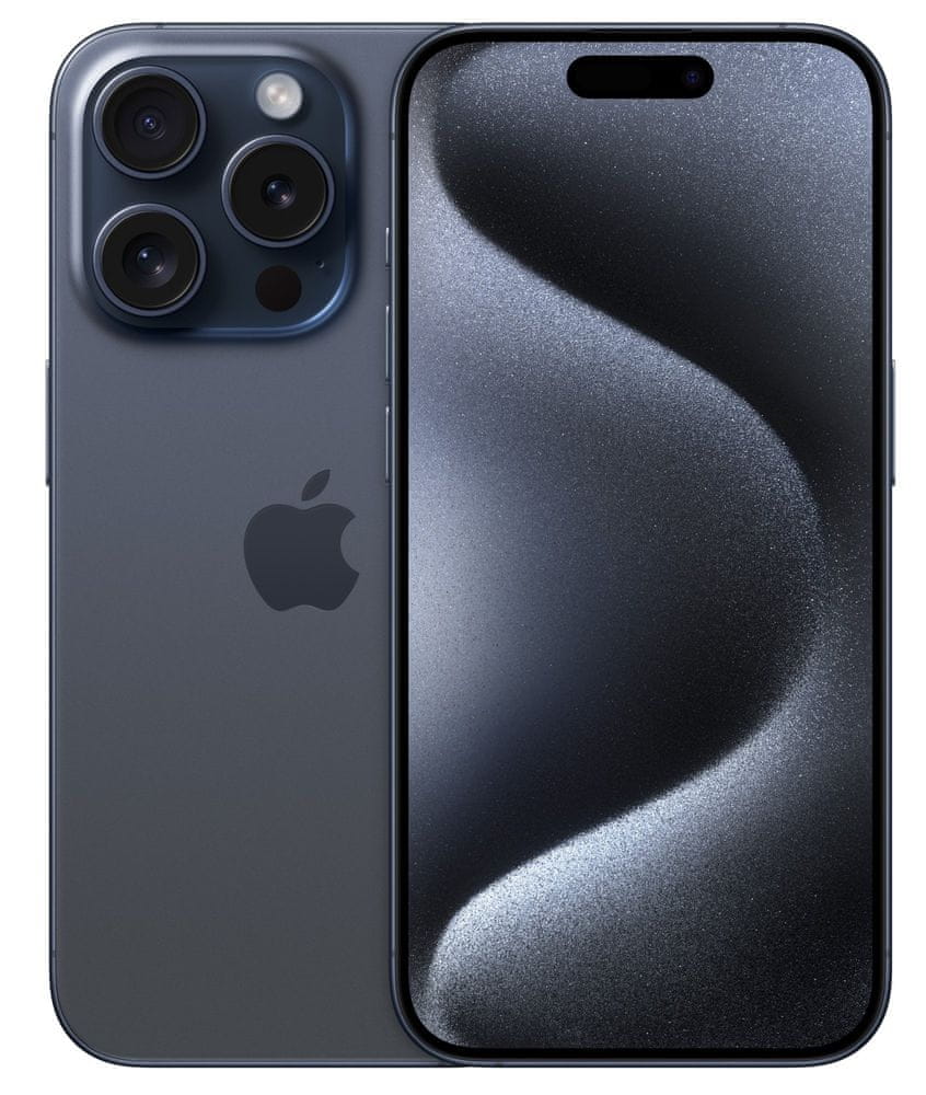 Levně Apple iPhone 15 Pro, 256GB, Blue Titanium (MTV63SX/A)