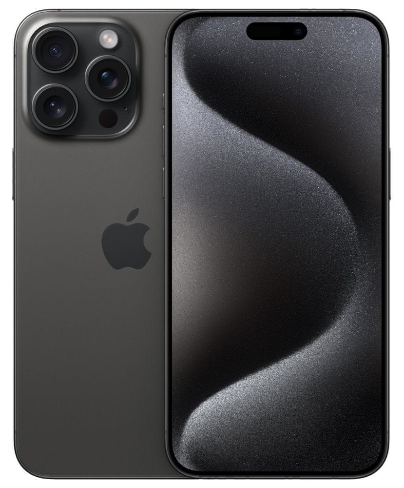 Levně Apple iPhone 15 Pro Max, 1TB, Black Titanium (MU7G3SX/A)
