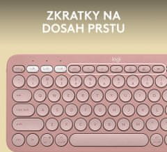 Logitech Pebble Keyboard 2 K380s, rose (920-011853)