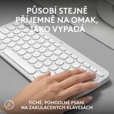 Logitech Pebble Keyboard 2 K380s, bílá (920-011852)