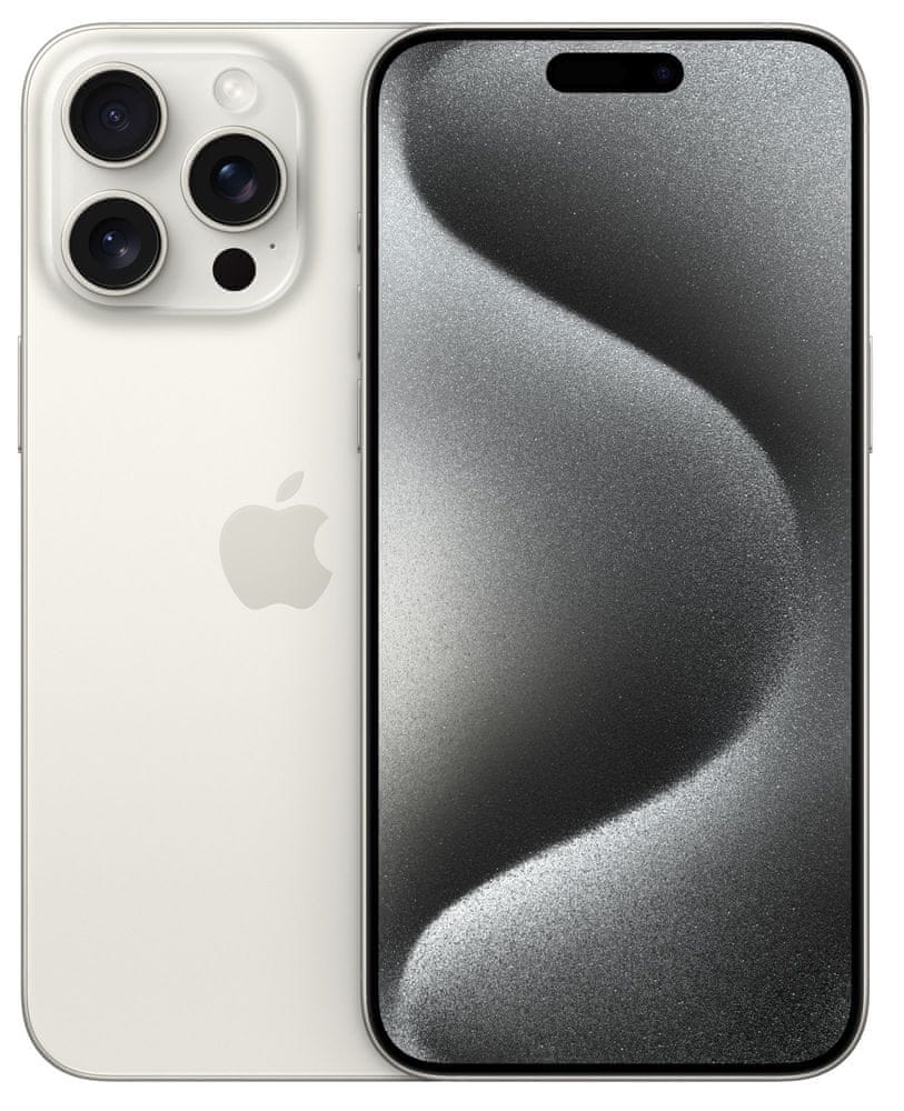 Levně Apple iPhone 15 Pro Max, 1TB, White Titanium (MU7H3SX/A)