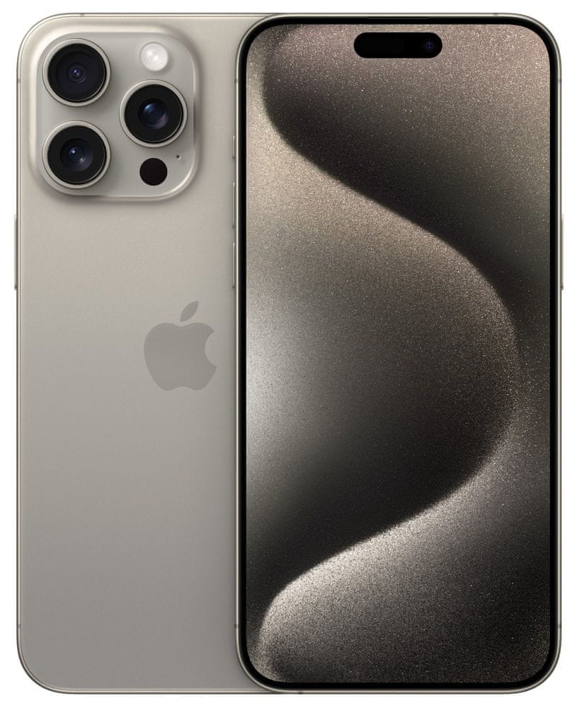Levně Apple iPhone 15 Pro Max, 512GB, Natural Titanium (MU7E3SX/A)