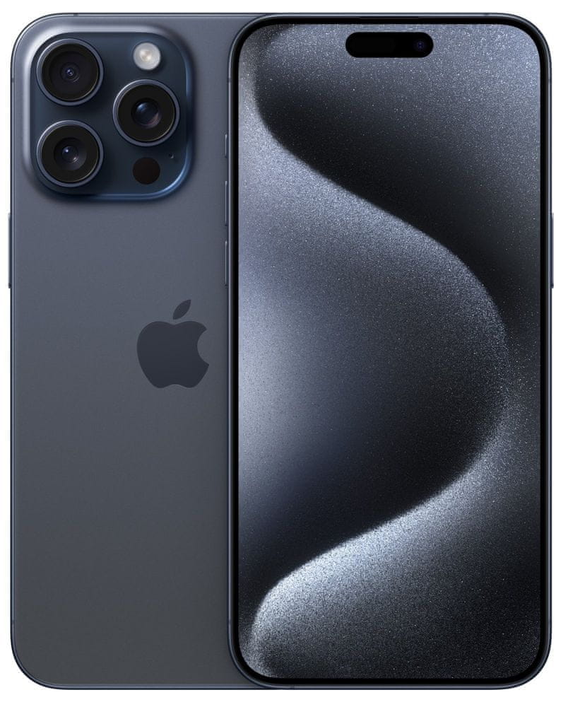 Levně Apple iPhone 15 Pro Max, 256GB, Blue Titanium (MU7A3SX/A)