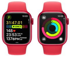 Watch Series 9, Cellular, 41mm, (PRODUCT)RED, (PRODUCT)RED Sport Band - M/L (MRY83QC/A)