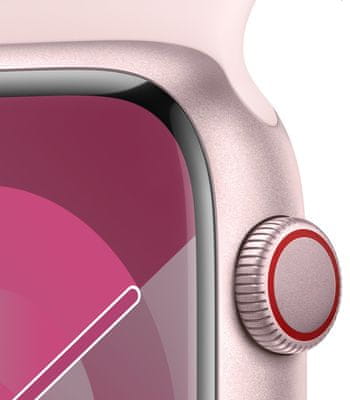 Apple Watch Series 9 Cellular okosóra eSIM funkció esim kétirányú kommunikáció, 45mm, Apple Pay Retina kijelző vízállóság WR50 úszáshoz autóbaleset érzékelés új funkciók alvási fázis SOS hívás porálló gyorsulásmérő GPS mindig bekapcsolva EKG pulzusmérés zenelejátszó hívás értesítések NFC fizetés Apple Pay zajszint mérés App Store vér oxigénszint érzékelő szenzor fizikai erőnlét mérés VO2 max automatikus segélyhívás