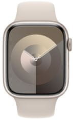 Apple Watch Series 9, Cellular, 45mm, Starlight, Starlight Sport Band - M/L (MRM93QC/A) - rozbaleno