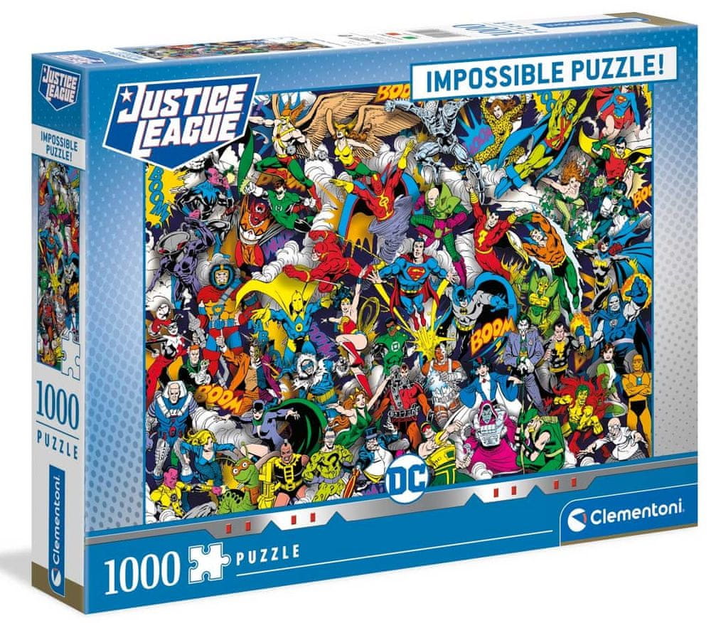 Levně Clementoni Puzzle 1000 dílků Impossible - DC Comics