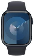 Apple Watch Series 9, Cellular, 45mm, Midnight, Midnight Sport Band - S/M (MRMC3QC/A)
