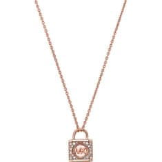 Michael Kors Originální bronzový náhrdelník se zirkony Kors MK MKC1629AN791 (řetízek, přívěsek)
