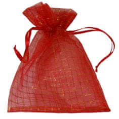 Goba Dárkový sáček organzový červená kostka 20*15 cm 8700052