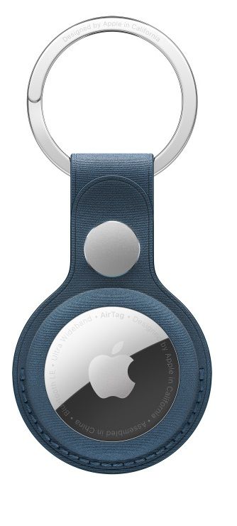 Levně Apple AirTag FineWoven Key Ring - Pacific Blue