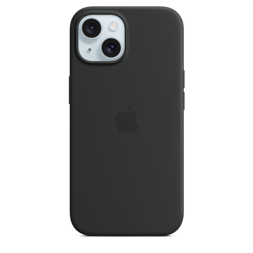 Levně Apple iPhone 15 Silicone Case with MagSafe - Black
