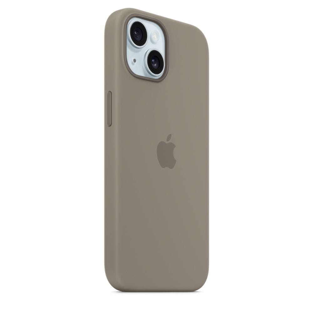 Apple iPhone 15 szilikon tok MagSafe készülékkel - Clay
