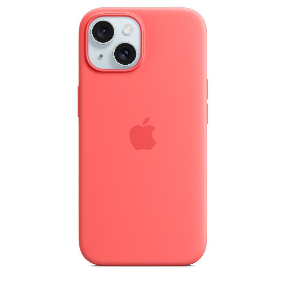 Levně Apple iPhone 15 Silicone Case with MagSafe - Guava