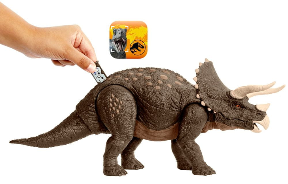 Mattel Jurassic World Obránce Triceratops HPP88