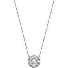 Michael Kors Slušivý stříbrný náhrdelník se zirkony MKC1634AN040