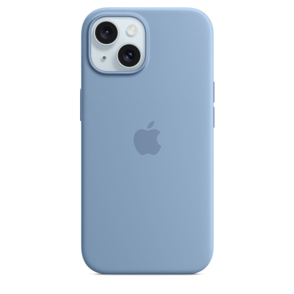 Levně Apple iPhone 15 Silicone Case with MagSafe - Winter Blue