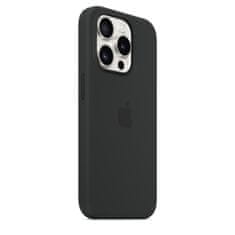 Apple iPhone 15 Pro Silicone Case with MagSafe - Black