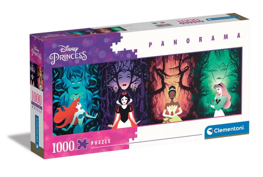 Clementoni Puzzle 1000 dílků panorama - Disney princezny