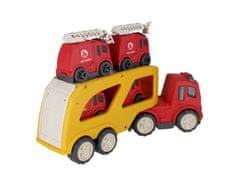 sarcia.eu Truck Odtahovka + 4 hasičská auta Kreslený Bioplastik MEGA CREATIVE 