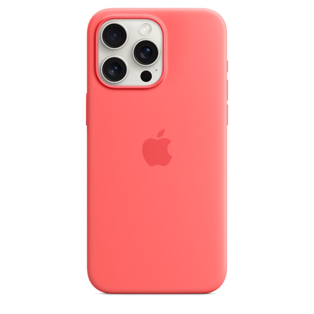 Levně Apple iPhone 15 Pro Max Silicone Case with MagSafe - Guava