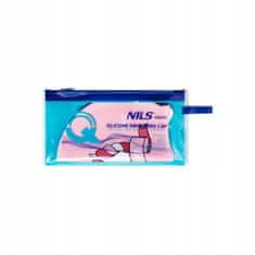 NILS Dětská plavecká čepice silikonová NQC Unicorn jednorožec růžová