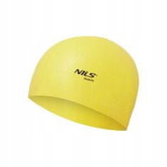 NILS Plavecká čepice silikonová NQC Dots žlutá 